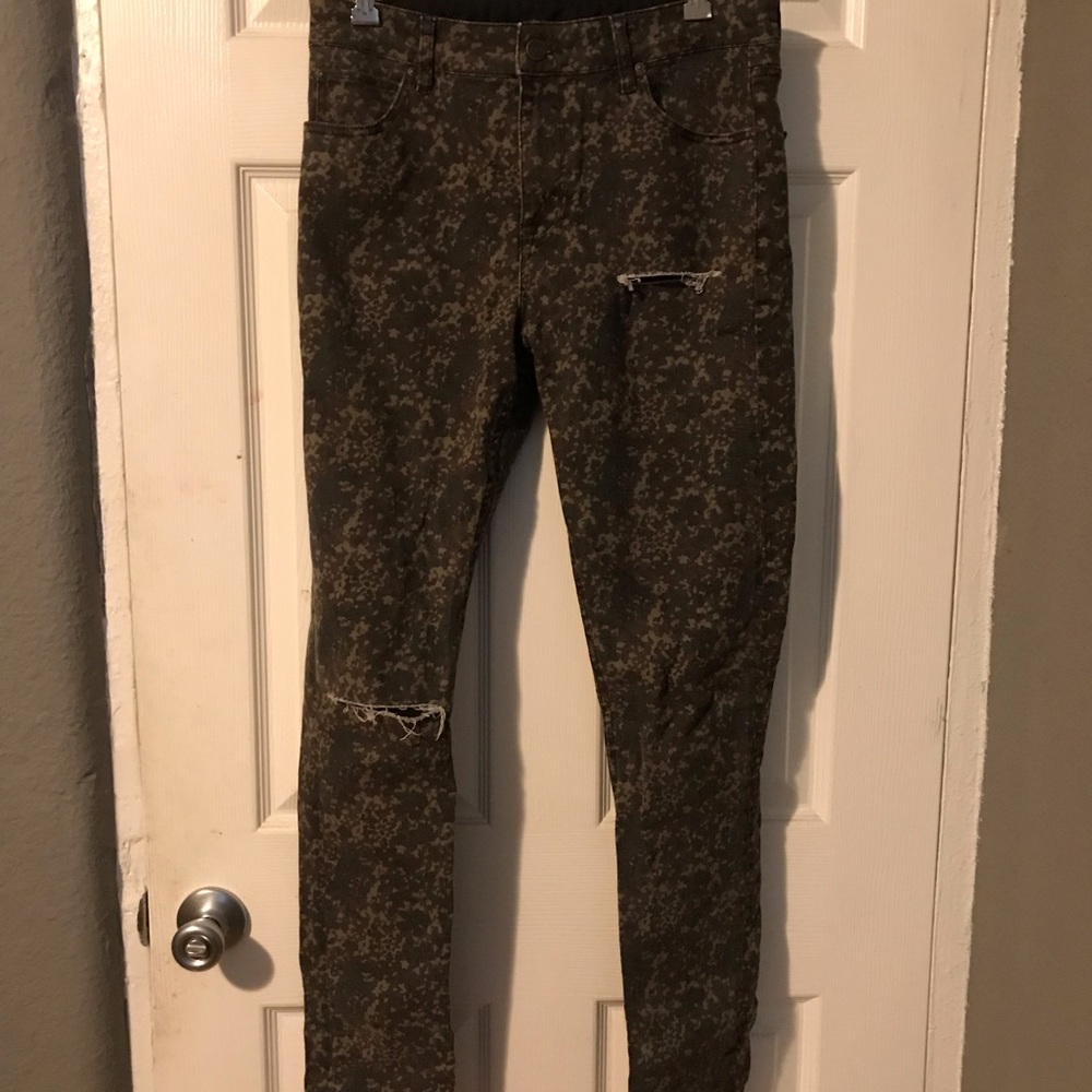 ASOS skinny camouflage jeans